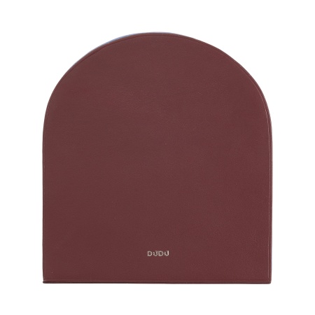 DUDU Fermalibri Decorativo di Design, Reggilibri Rivestito in Vera Pelle Colorata, per Mensole Casa e Scrivania Ufficio - Img 2