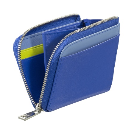 DUDU Portafoglio Uomo Piccolo con Zip, Portafoglio RFID in Pelle Colorato, Porta Carte di Credito, Design Compatto Tascabile - Img 3
