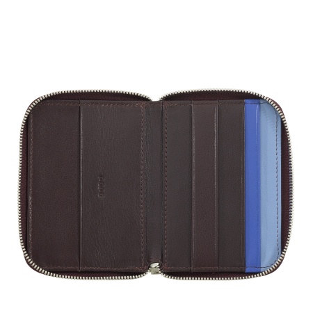 DUDU Portafoglio Uomo Piccolo Pelle Morbida con Zip, Portafoglio Mini Ultra Compatto con Cerniera, Porta Banconote, Porta Carte e Tessere - Img 3