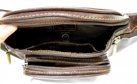 MARSUPIO IN PELLE TONY PEROTTI MODELLO 5 TASCHE - Img 6