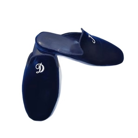 PANTOFOLE DONNA IN VELLUTO GEDA PERSONALIZZATE CON INIZIALI MADE IN ITALY - Img 7