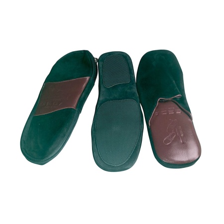 PANTOFOLE UOMO IN CAMOSCIO DA VIAGGIO GEDA MADE IN ITALY - Img 5