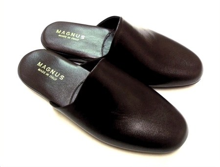 PANTOFOLE UOMO IN PELLE MAGNUS MADE IN ITALY - Img 2