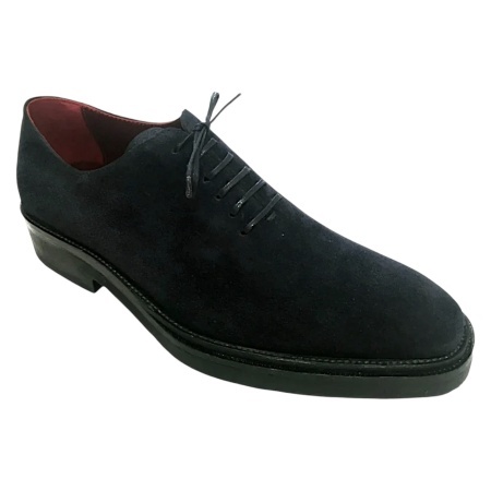 SCARPE UOMO STRINGATE IN CAMOSCIO GAROFALO GIANBATTISTA ARTIGIANALI MADE IN ITALY - Img 6
