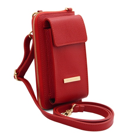 TL Bag - Portafoglio/portacellulare in pelle con tracolla - Img 2