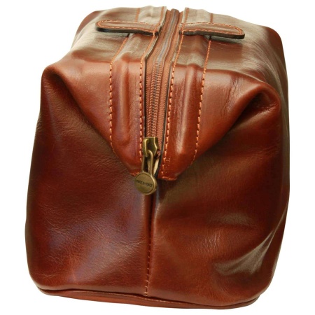 Beauty case in pelle. Marrone - Img 5