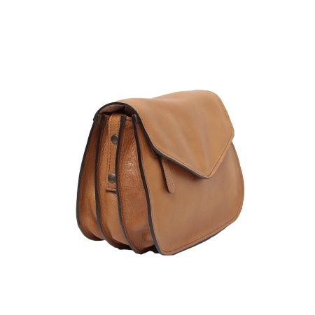 Borsa a tracolla di vitello pieno fiore-marrone coloniale - Img 7
