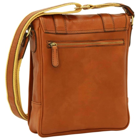 Borsa a tracolla in pelle. Gold - Img 4