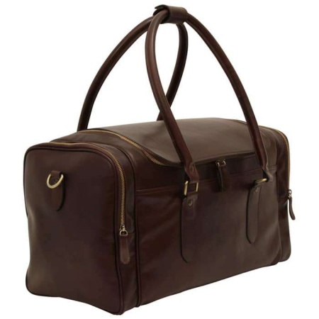 Borsa da viaggio in pelle. Marrone scuro - Img 5