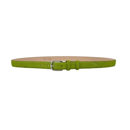 CINTURA DONNA 2,5 CM IN CAMOSCIO ORIONE BELTS ARTIGIANALE MADE IN ITALY - Img 3