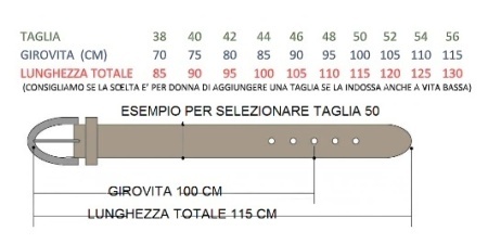 CINTURA DONNA 2,5 CM IN PELLE ORIONE BELTS ARTIGIANALE MADE IN ITALY - Img 6