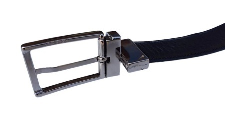 CINTURA UOMO 3,5 CM IN PELLE DOUBLE FACE ORIONE BELTS ARTIGIANALE MADE IN ITALY - Img 2