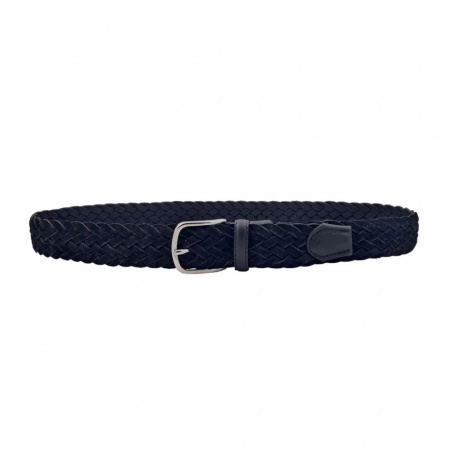 CINTURA UOMO 3,5 CM INTRECCIATA IN CAMOSCIO ORIONE BELTS ARTIGIANALE MADE IN ITALY - Img 3