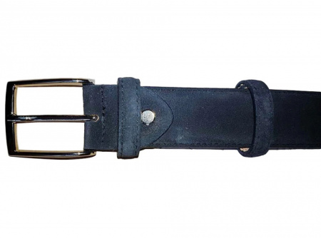 CINTURA UOMO 3,5 CM PIATTA IN CAMOSCIO ORIONE BELTS ARTIGIANALE MADE IN ITALY - Img 2