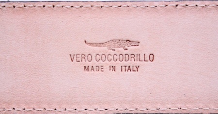 CINTURA UOMO 4 CM IN COCCODRILLO ORIONE BELTS ARTIGIANALE MADE IN ITALY - Img 3