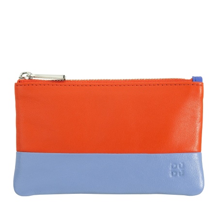 DUDU Astuccio portachiavi colorato in pelle uomo donna formato bustina con zip - Img 2