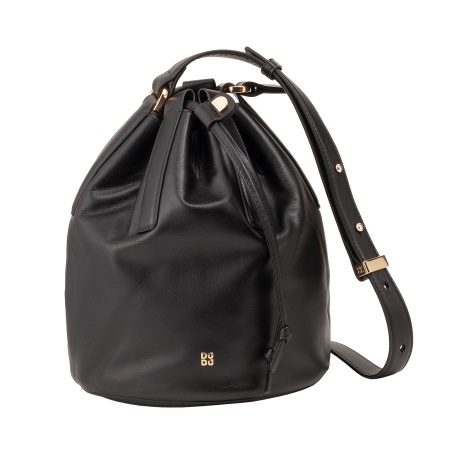 DUDU Borsa a Secchiello Donna in Pelle Grande con Tracolla Regolabile e Chiusura a Coulisse – Borsa Elegante, Spaziosa e Pratica per Uso Quotidiano e Occasioni Speciali - Img 1