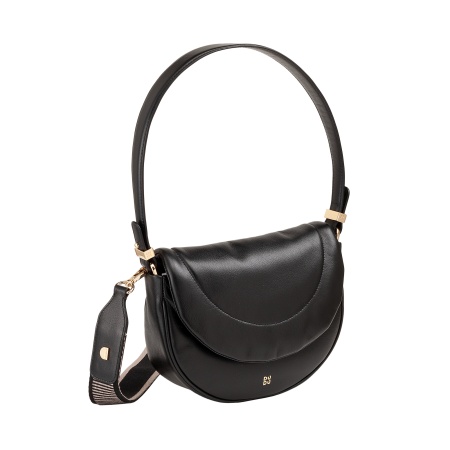 DUDU Borsa a Tracolla Spalla Donna in Pelle Trapuntata, Borsetta Piccola Elegante Imbottita con Patta, Spallina e Tracolla Removibili - Img 3