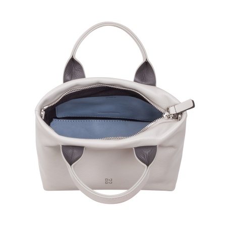 DUDU Borsa Donna Piccola a Tracolla in Vera Pelle, Borsa Mini Bag da Sera Elegante, 22 x 13 cm, Doppi Manici, Tracolla a Catena, Chiusura Zip - Img 5