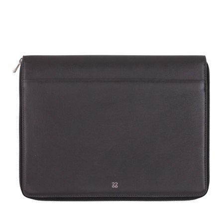 DUDU Cartella Portadocumenti A4 in Pelle Portablocco da Ufficio Cartellina Porta Tablet iPad Multicolore con Zip - Img 2