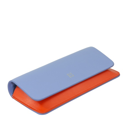 DUDU Custodia Porta Occhiali da Vista e Occhiali da Sole in Vera Pelle Morbida con Chiusura Magnetica, Astuccio Portaocchiali Colorato - Img 2