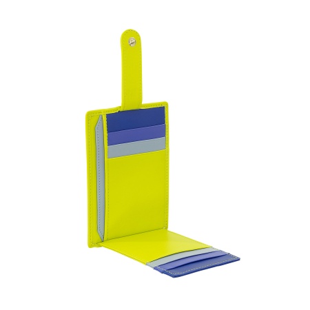 DUDU Porta Carte di Credito in Pelle Multicolore Sottile Slim Uomo Donna con 9 Slot e Chiusura di Sicurezza - Img 3