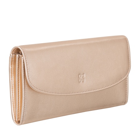 DUDU Portafoglio Donna Grande in Pelle Colorata, Portafoglio Continental, Tasche Porta Carte di Credito, Portamonete con Cerniera - Img 3