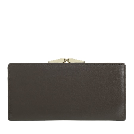 DUDU Portafoglio Donna Grande Vera Pelle con Protezione RFID, Porta Carte di Credito con Portamonete Borsellino Clic Clac, Portafogli Porta Banconote Colorato - Img 2