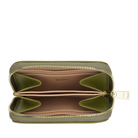 DUDU Portamonete Uomo Donna Piccolo Tascabile in Pelle Stampata con Cerniera, Tasche Porta Tessere - Portafoglio Piccolo Compatto - Img 4