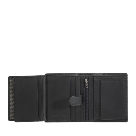 Nuvola Pelle Portafoglio Uomo in Pelle Piccolo con Portamonete – Portafoglio Compatto in Vera Pelle con Scomparti per Carte, Banconote, Zip Interna e Monete - Img 4
