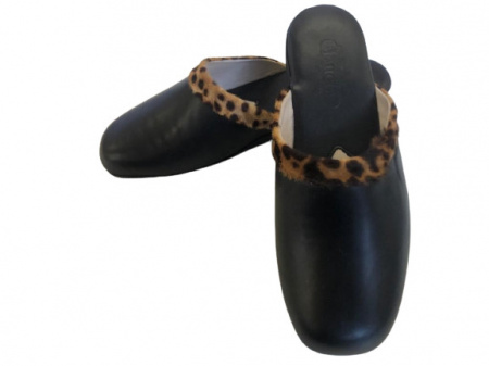 PANTOFOLE DONNA IN PELLE GEDA LINEA LUCIA MADE IN ITALY - Img 4