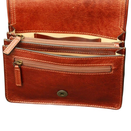 Pochette in pelle. Marrone - Img 3