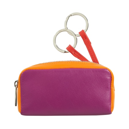 Portachiavi unisex colorato in vera pelle vitello firmato DUDU - Img 2