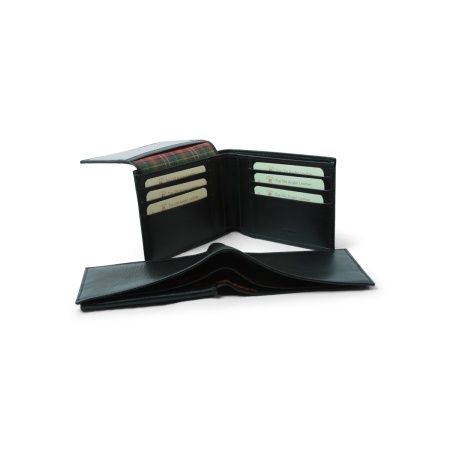 Portafoglio in pelle con schermatura RFID - Nero - Img 2