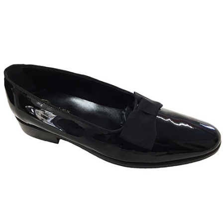 SCARPE UOMO DA CERIMONIA IN VERNICE CON PAPILLON GAROFALO GIANBATTISTA ARTIGIANALI MADE IN ITALY - Img 3