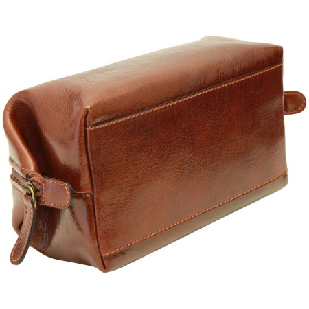 Beauty case in pelle. Marrone - Img 3