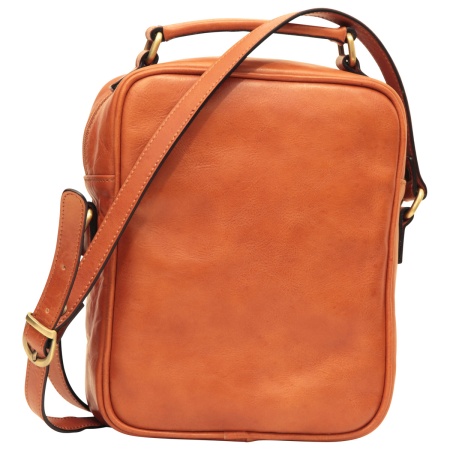 Borsa a tracolla con tasca frontale. Marrone Coloniale - Img 4