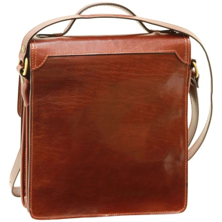 Borsa a tracolla in pelle. Marrone - Img 2