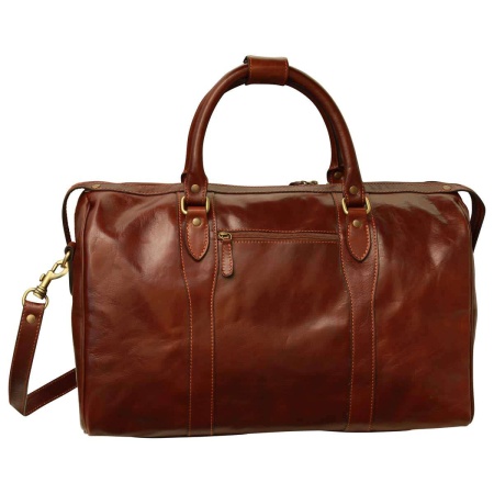 Borsa da viaggio con tracolla. Marrone - Img 5