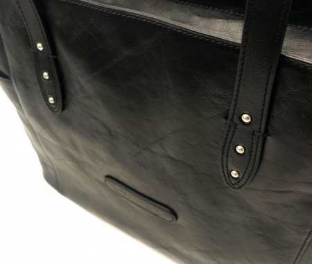 BORSA DONNA SHOPPING IN PELLE LE ARTI ARTIGIANALE MADE IN ITALY - Img 11