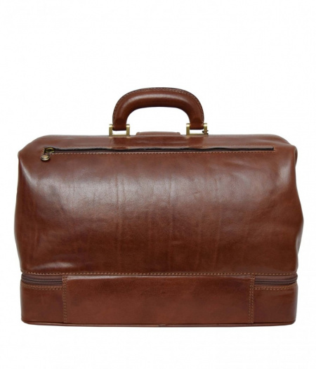 BORSA MEDICO IN PELLE CON DOPPIO FONDO DI BERARDINO - Img 2