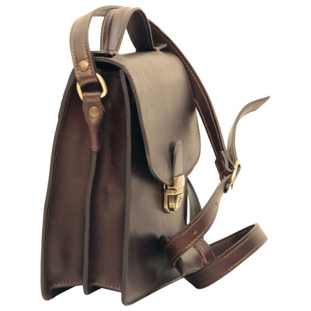 BORSELLO UOMO IN PELLE CON MANICO OLD ANGLER FIRENZE ARTIGIANALE MADE IN ITALY - Img 10