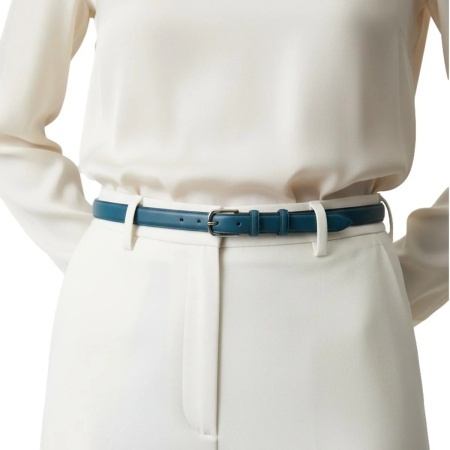 CINTURA DONNA 2,5 CM IN PELLE ORIONE BELTS ARTIGIANALE MADE IN ITALY - Img 4