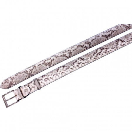CINTURA UOMO 3,5 CM IN PITONE ORIONE BELTS ARTIGIANALE MADE IN ITALY - Img 2