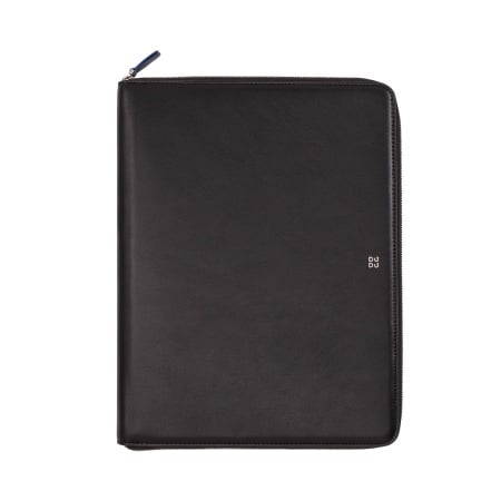 DUDU Cartella Portadocumenti A4 in Pelle Portablocco da Ufficio Cartellina Porta Tablet iPad Multicolore con Zip - Img 2