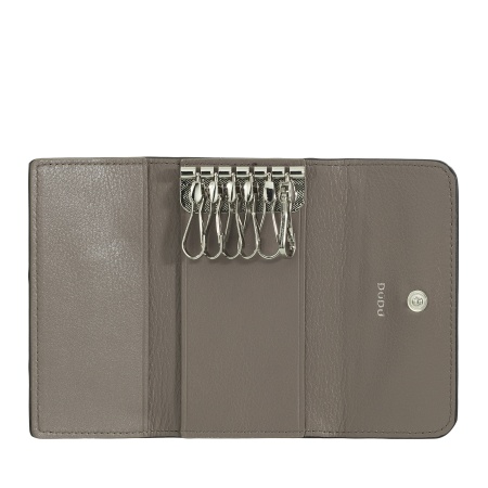 DUDU Portachiavi in Pelle con 6 Ganci, Astuccio Borsellino Portachiavi Uomo Donna – Elegante, Pratico e Compatto per Organizzare le Chiavi - Img 2
