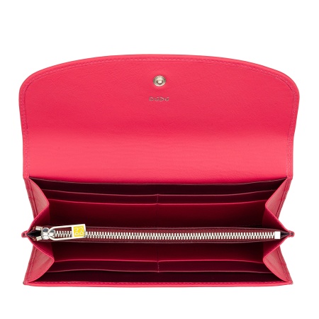 DUDU Portafoglio Donna Grande in Pelle Colorata, Portafoglio Continental, Tasche Porta Carte di Credito, Portamonete con Cerniera - Img 4