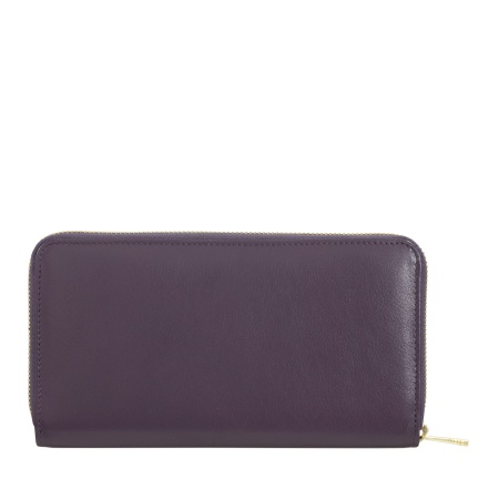 DUDU Portafoglio donna grande RFID di vera pelle colorato zip around - Img 2