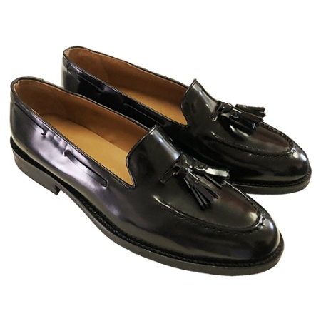MOCASSINI UOMO IN PELLE CON NAPPINE GAROFALO GIANBATTISTA ARTIGIANALI MADE IN ITALY - Img 4