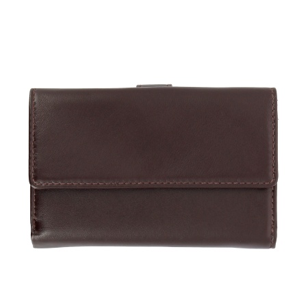 Nuvola Pelle Portafoglio Donna Grande in Pelle Nappa con Bottone Portamonete e 12 Tasche Porta Carte di Credito - Img 2